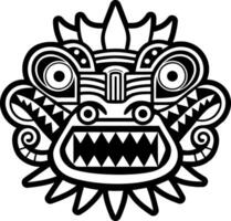 A glyph style icon of crocodile symbol vector