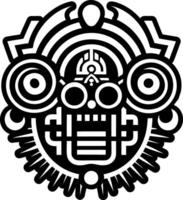 A solid style icon of bolon yokte tattoo vector