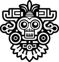 A glyph style icon of aztec healing symbol vector