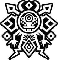 A glyph style icon of cave painting symbol vector
