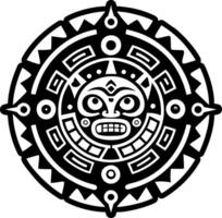 A solid style icon of maya journey symbol vector