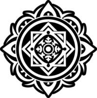 A glyph style icon of ornate art symbol vector