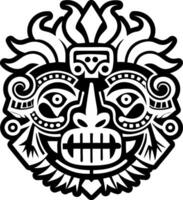 A glyph style icon of twin god symbol vector
