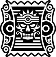A solid style icon of ancient scroll tattoo vector