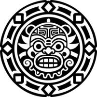 A solid style icon of jade carving symbol vector