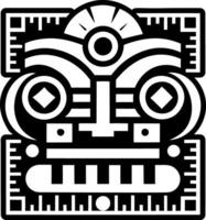A filled style icon of quetzalcoatl symbol vector