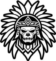 A solid style icon of chief feathers tattoo vector