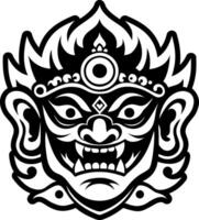 A filled style icon of deity tattoo vector