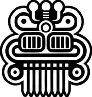A filled style icon of duafe symbol vector