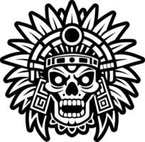 A solid style icon of mexican priest tattoo vector