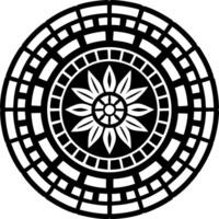 A glyph style icon of pavement symbol vector