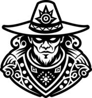 A solid style icon of sorcerer symbol vector