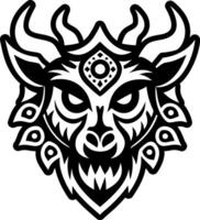 A filled style icon of animal shadow symbol vector