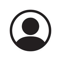 User Profile Icon Representing Individual, Personal Information, and Identity Editable Illustration Isolated on a White Background Perfect for Social Media, Profiles, and Personal Branding Graphics vector