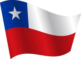 Flag of the country Chile on a white background vector