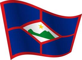 Flag of the country Sint Eustatius on a white background vector