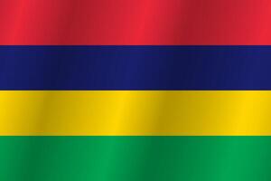 Flag of the country Mauritius on a white background vector