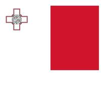 Flag of the country Malta on a white background vector
