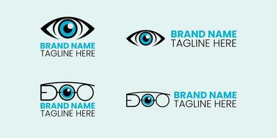 Modern Optical Logo Designs vector