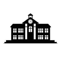 School building icon vector