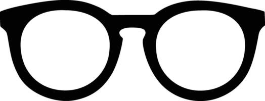 Glasses Silhouette Design On White Background vector