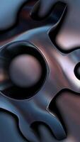 Luxury Design, Unique Template, Pearlescent Shape in Molten Metal, Colors, Vertical Background, Exclusive, Figures, Rotation video