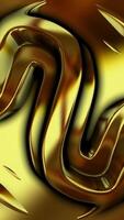Exclusive, Elite Template, Golden Shape in Molten Metal, Colors, Vertical Background, Unique Design, Rotation video
