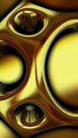Colors, Elite Template, Golden Shape in Molten Metal, Vertical Background, Unique Design, Exclusive, Figures, Rotation video