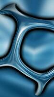 Elegant Template, Blue Shape in Molten Metal, Colors, Vertical Background, Unique Design, Exclusive, Rotation video