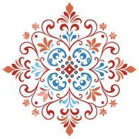 Elegant Floral Mandala Graphic Design Element vector
