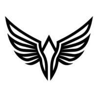 Winged Black Logo Design Element Template vector