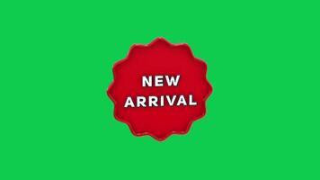 Product Launch Badge - Seamless 3D Loop with Green Screen Background video