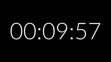 Countdown timer from 10 minute to 9 minute suitable for presentations, productivity, educational content, and more video