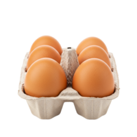 Brown eggs in a carton showcasing fresh and natural farm products png