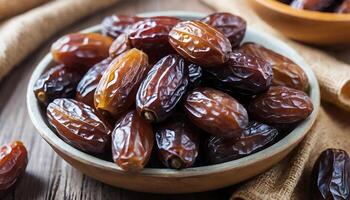 Organic Food Photography of Dried Dates, Image Number 365 photo