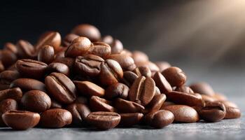 Brewing moments coffee bean preparation kitchen photography indoor close-up culinary art photo