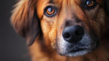 Close-up of a Dog's Face, a Stunning Portrait photo