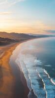 Golden Hour Beach Sunset Coastal Landscape photo