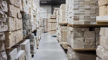 Massive Stone Storage Warehouse - Building Materials photo