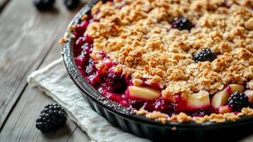 Scrumptious Blackberry Apple Crisp - A Warm and Delicious Treat photo
