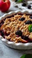 Apple Blackberry Crisp A Sweet and Savory Delight photo