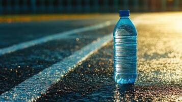 Hydration Essential A Sparkling Water Bottle on the Road photo
