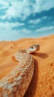 Desert Snake in the Golden Sands photo