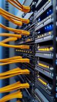 Intricate Network Infrastructure - A Modern Data Center photo