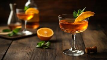 Autumnal Orange Mint Cocktail - A Taste of Warmth photo