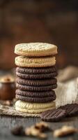 Stacked Cookies A Sweet and Scrumptious Delight photo