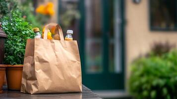 Fresh Grocery Delivery - Eco-Friendly Shopping Bag photo