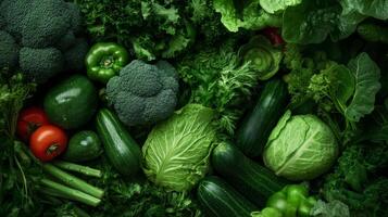 Vibrant Green Vegetables - A Healthy and Delicious Feast photo