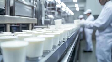 Food Production Line A Close-Up Look at the Packaging Process photo