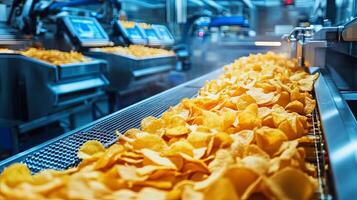 Potato Chips Production Line A Glimpse into the Factory photo